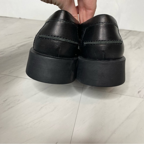 Dolce Vita Elias Black White Leather Square Toe Loafer 6 1/2 - Picture 4 of 16